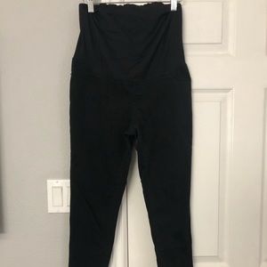 Maternity Crossover Panel Skinny Jeans Black